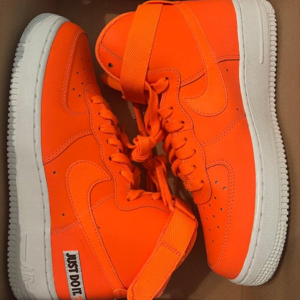 Orange Nike Air Force 1